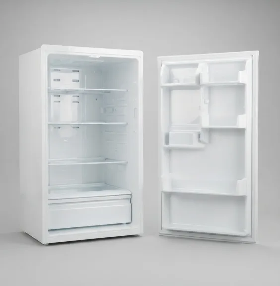 Refrigerator with formed plastic inner liners