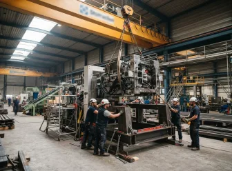 New vacuum forming line on the factory floor